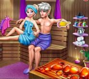 Elsa Ve Jack'in Sauna Keyfi