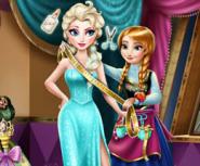 Terzi Anna Elsa'ya Elbise Dikiyor