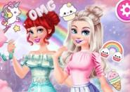 Elsa Ve Ariel'in Unicorn Kombinleri