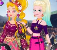 Elsa Ve Rapunzel Festival Güzelleri
